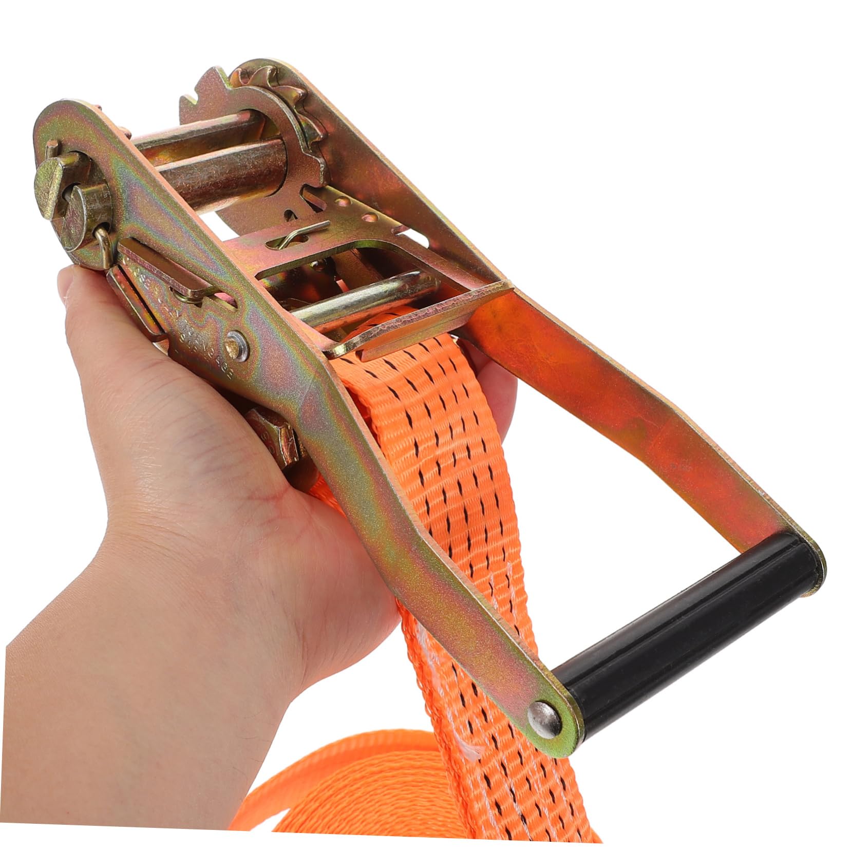SOLUSTRE Ratschen Zurrgurt 3 Tonnen Polyester Metall Orange