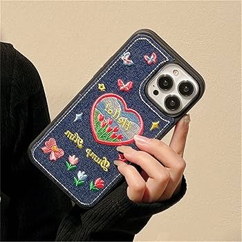 【URBAN SOPHISTICATION】 iPhoneケース Denim Flower The Puffer Case® - Denim Flower | Urban Sophistication
