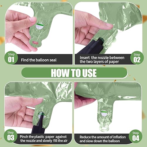 Miniatura 7 de Globo verde claro del número 9, tamaño grande, 40 pulgadas, de papel de aluminio de Mylar gigante, globos de helio verde brillante para fiestas de