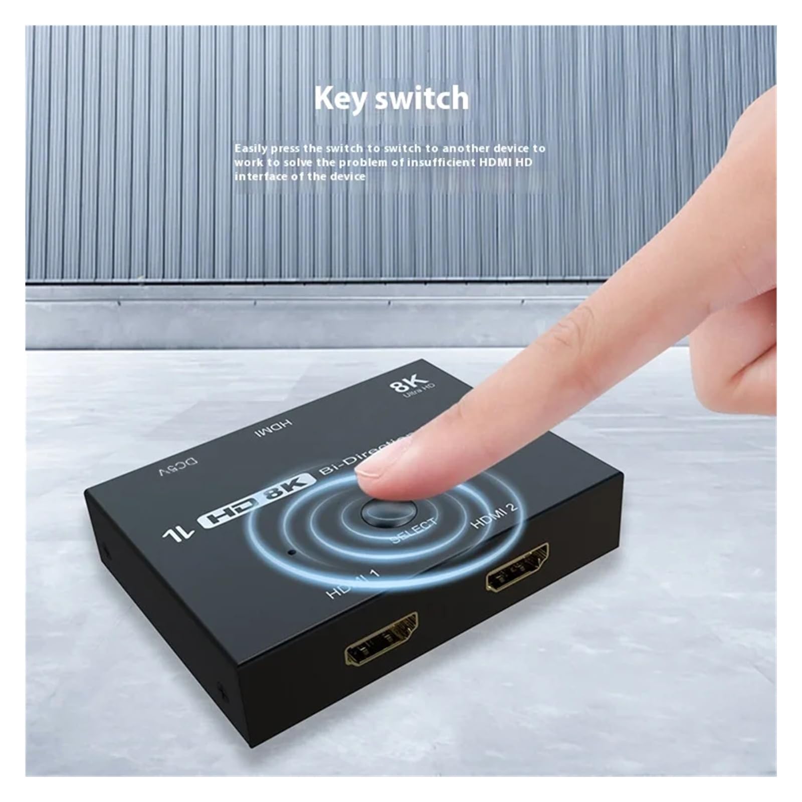 Conmutador bidireccional 2.1 for HD uno en dos dedicado 4K120Hz 8K60Hz Conmutación Fluida