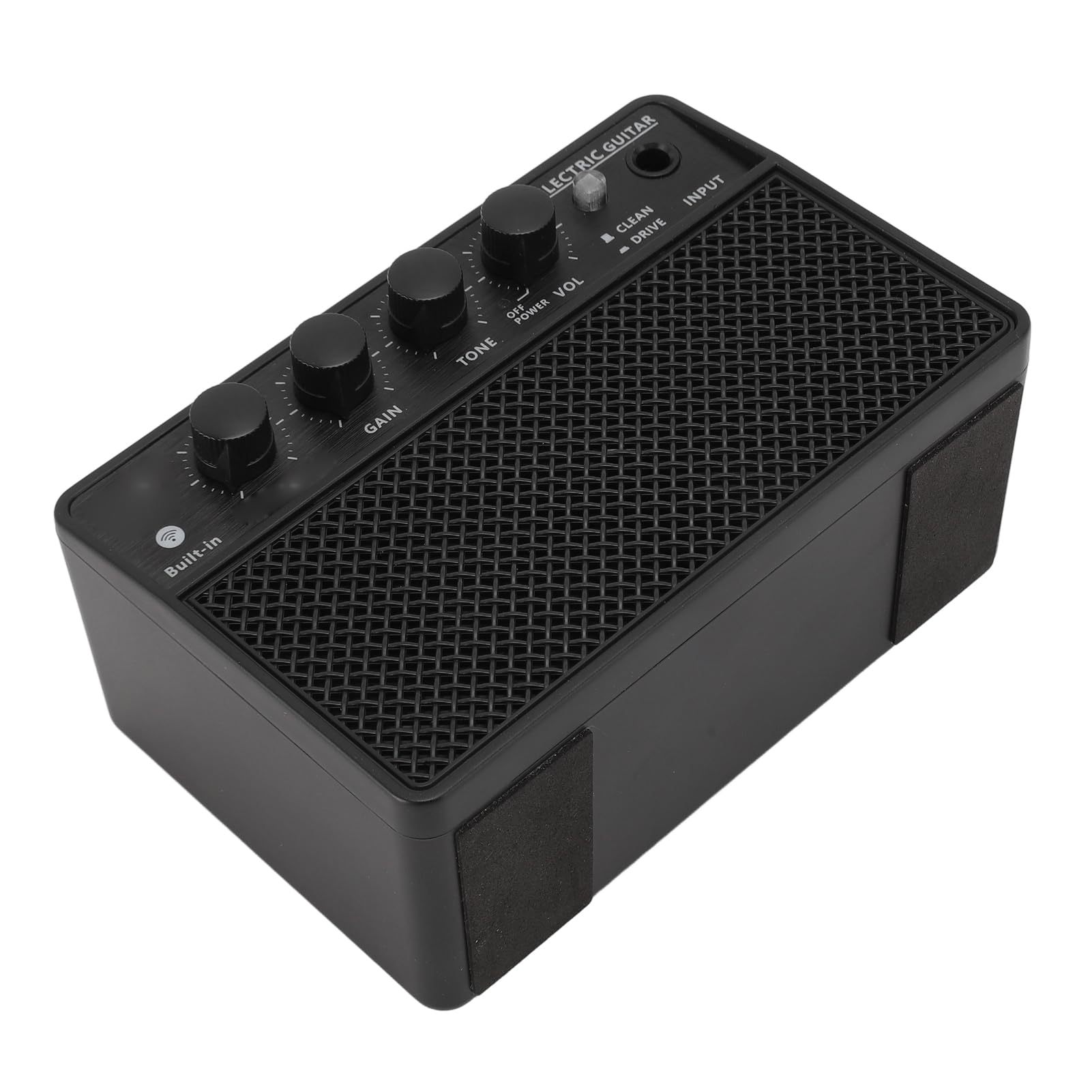 Tragbarer 10-W-Bassverstärker mit Wiederaufladbarem 3, 7-V-2000-mAh-Akku, Kleine Größe und Elegantes Design, Plug-and-Play, USB C, 4 Stunden Nutzungsdauer, 6, 35-mm-Eingangsbuchse