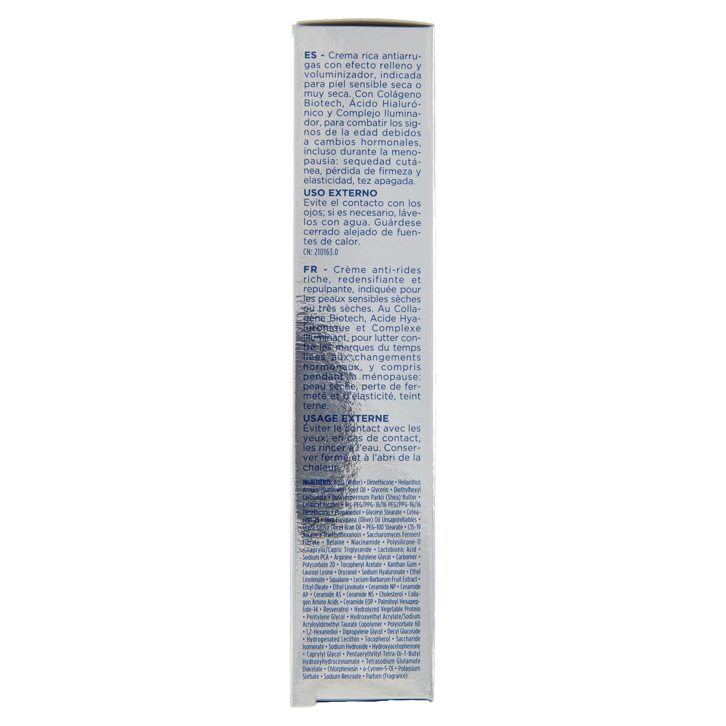 Rilastil Progression(+) Crema Ricca Antirughe Riempitiva e Rimpolpante, Trattamento Rughe Marcate, Antiaging, Rimpolpante per Pelli Mature con Collagen, Acido Ialuronico, Confezione da 40 ml