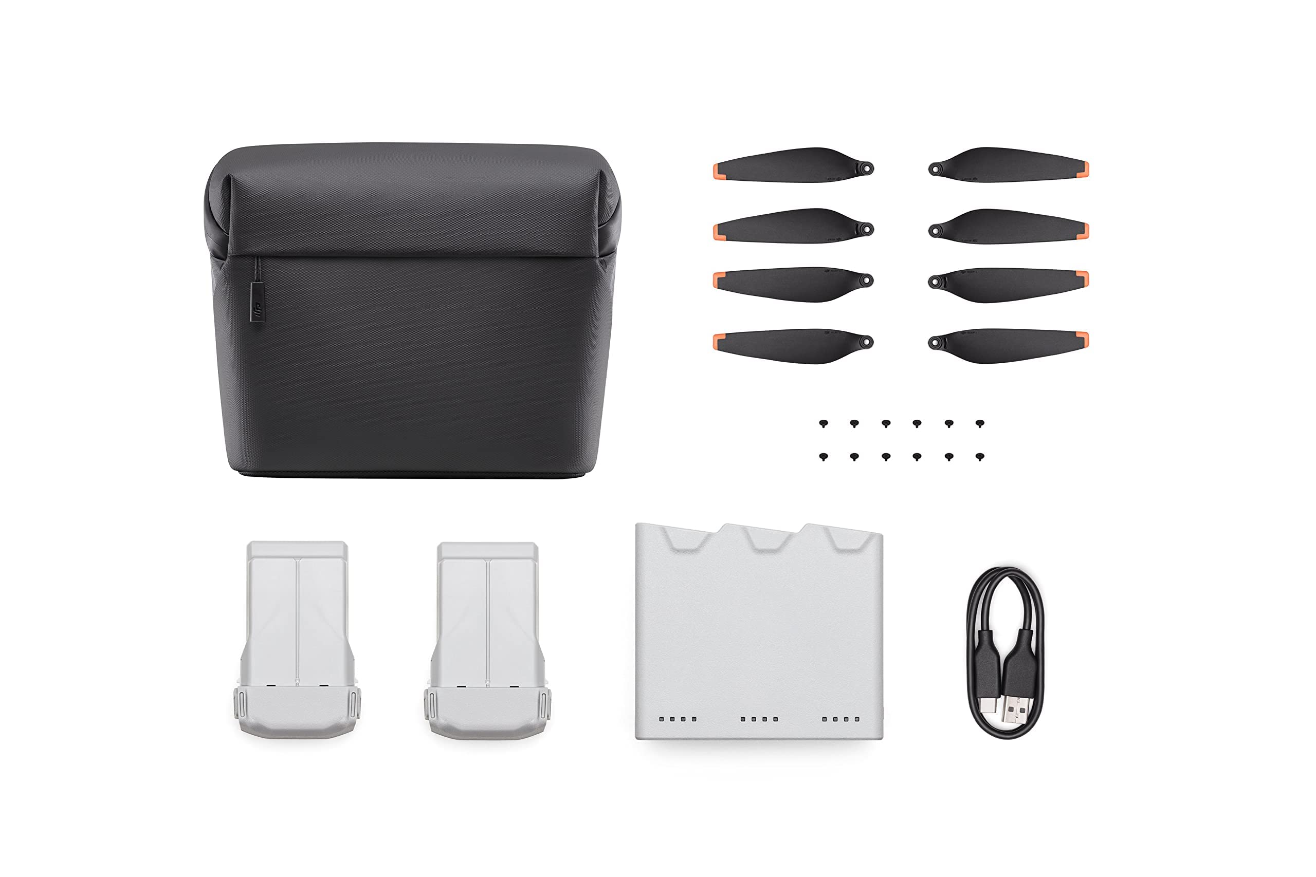 INSYOO Mini 3 Pro Fly More Kit Plus- Includes Two Intelligent Flight Batteries, Two-Way Charging Hub, Data Cable, Shoulder Bag, Spare Propellers, and Screws