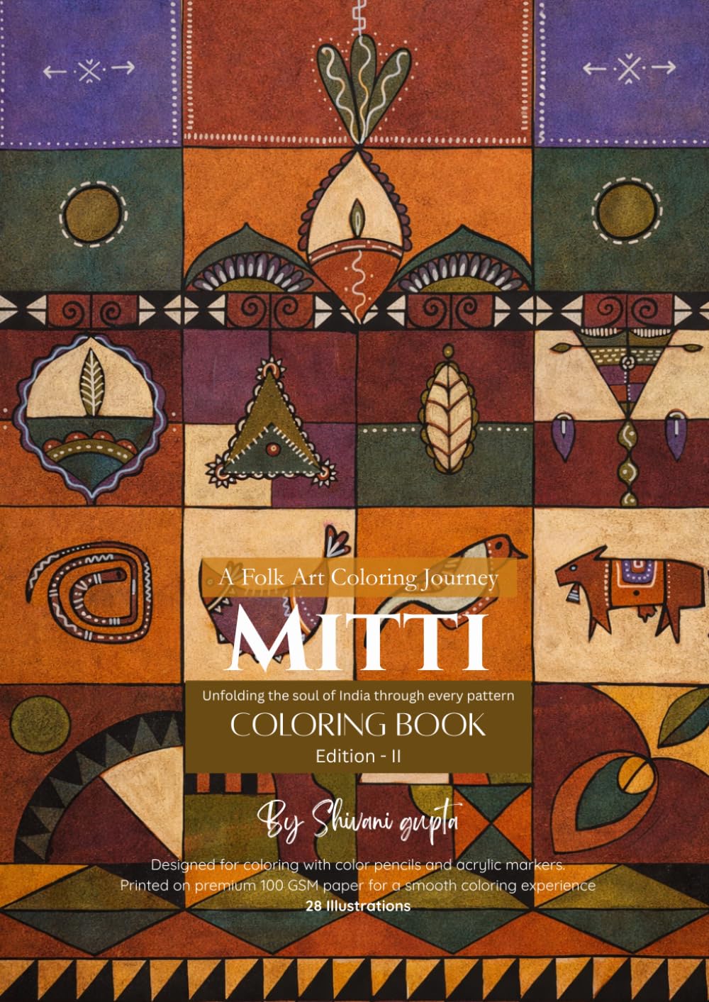 Mitti - A folk art coloring journey: Coloring book