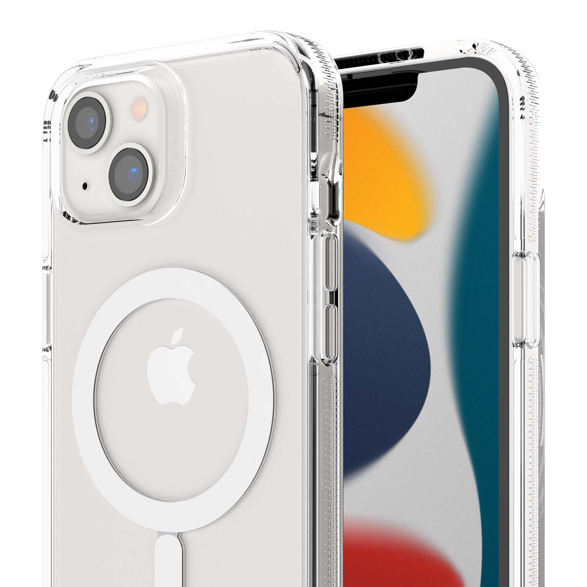 Gear4 Crystal Palace Snap Designed for iPhone 13 Case Cover MagSafe Compatible with D30 Impact Protection up to 13 Feet / 4 Meter - Clear