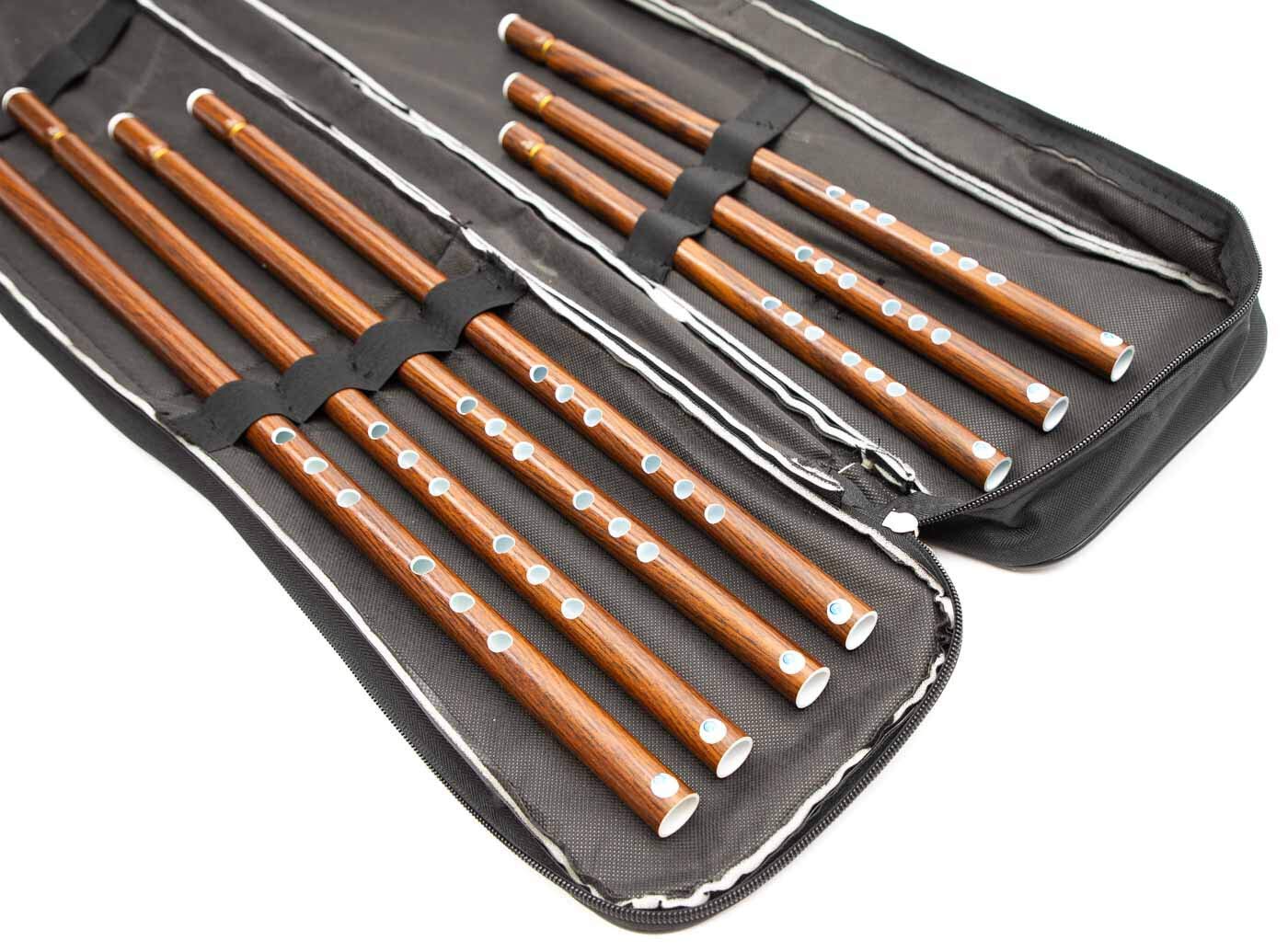 Set von 7 arabischen Kunststoff PVC Neys Nay Nai Tuned 440HZ mit Softcase