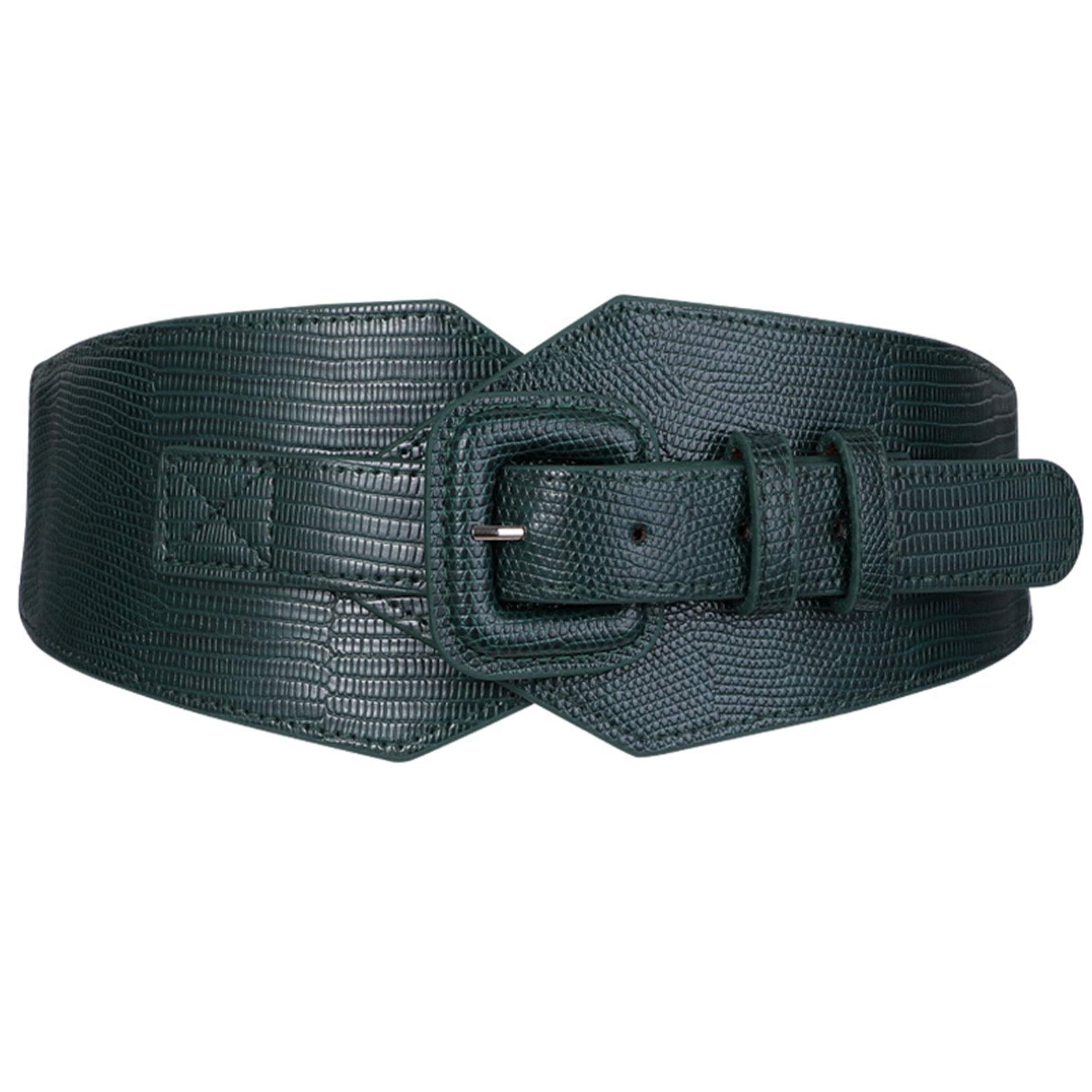 Szeroki pas damski na cały mecz ozdobna talia elastyczny płaszcz Sweter w pasie damski szeroki pas Moda damska Retro Cinch Pasek do sukienki (kolor: khaki, rozmiar: 88 cm) (czerwony 88 cm)