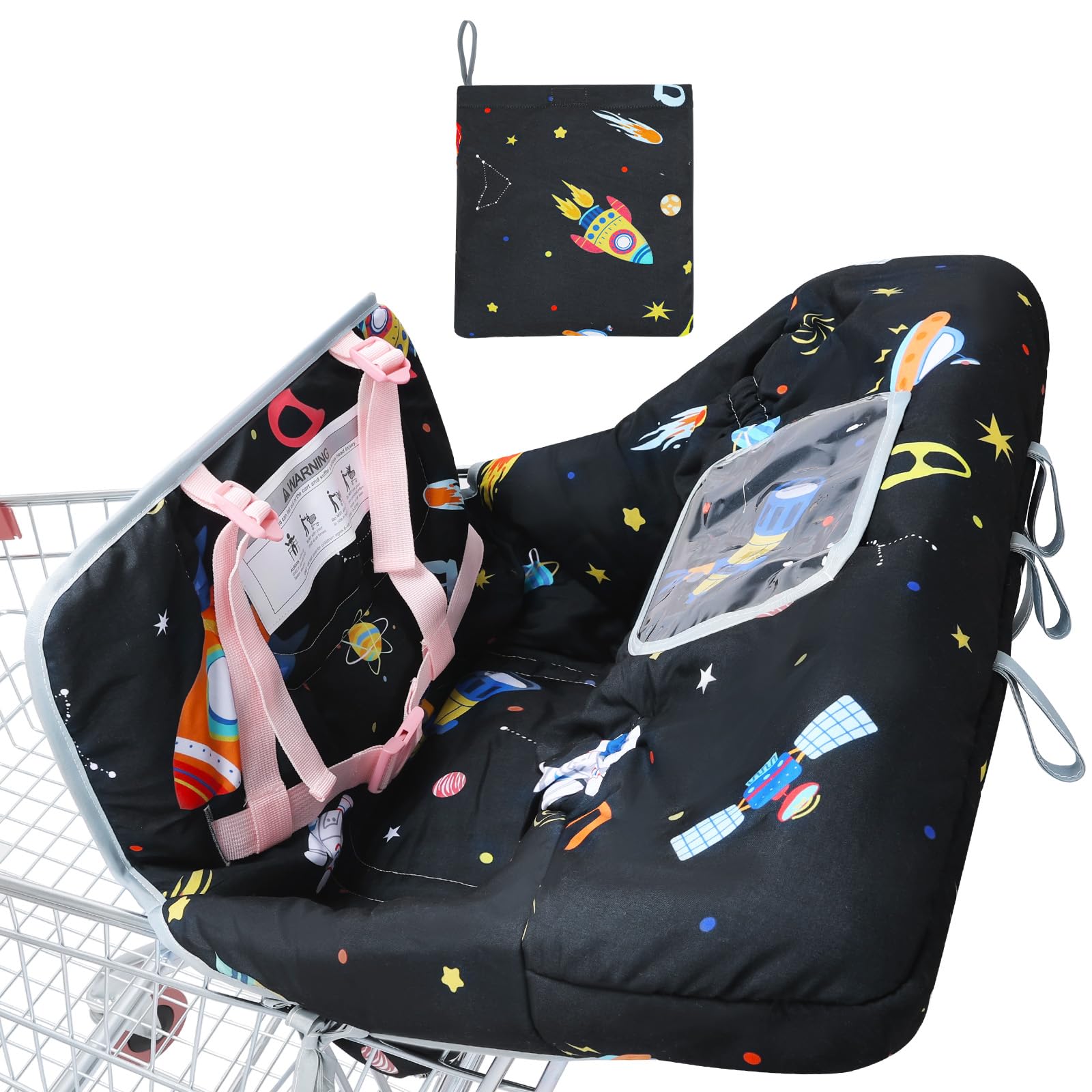 Copertura del Carrello Della Spesa per il Bambino,Copertura Sottile per Seggiolone Copertura per Carrello Della Spesa per Bambino e Bambina,Morbido e Confortevole, Lavabile in Lavatrice