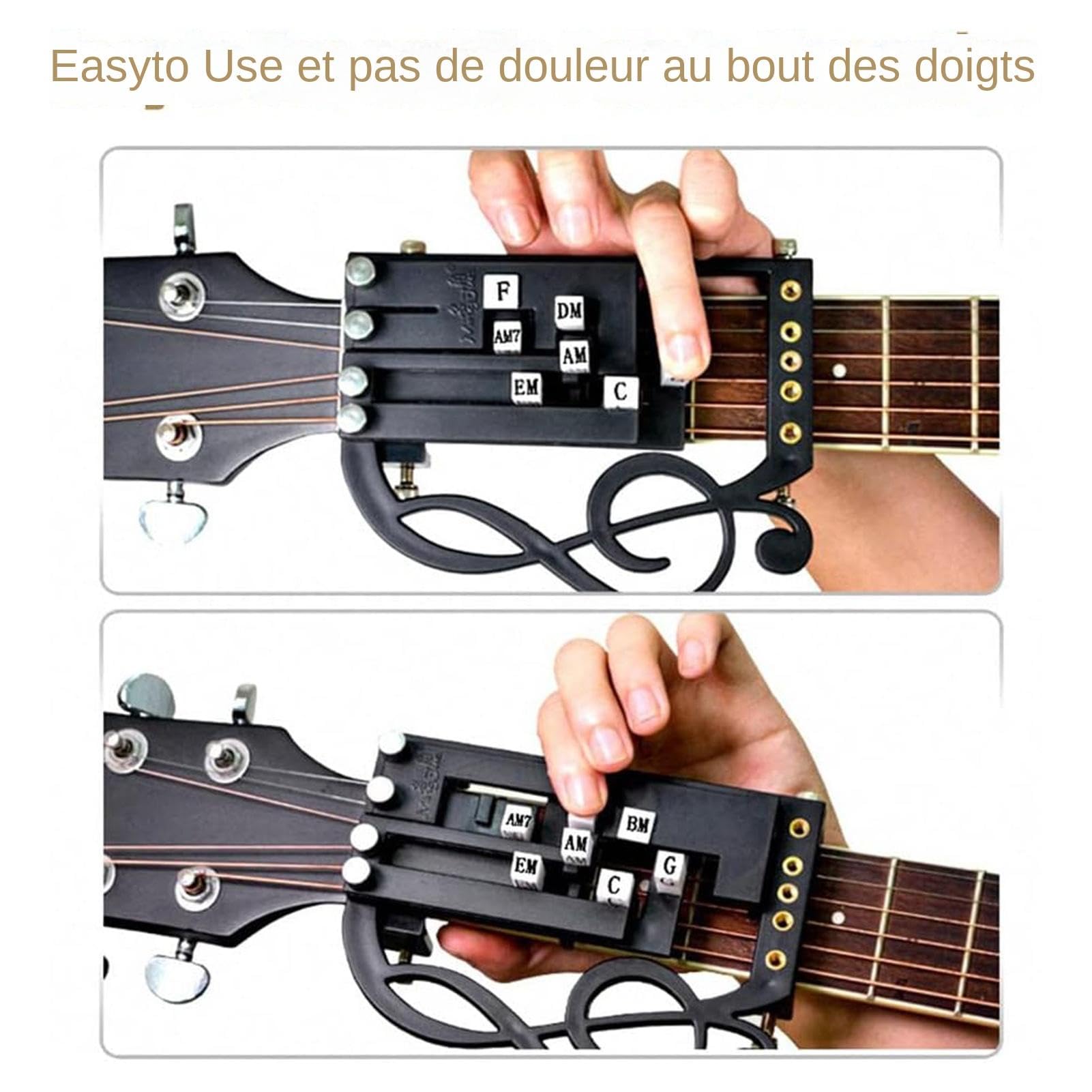 Trainer D'accords Pour Guitare - Outil D'aide Pour Débutants, Apprentissage Rapide