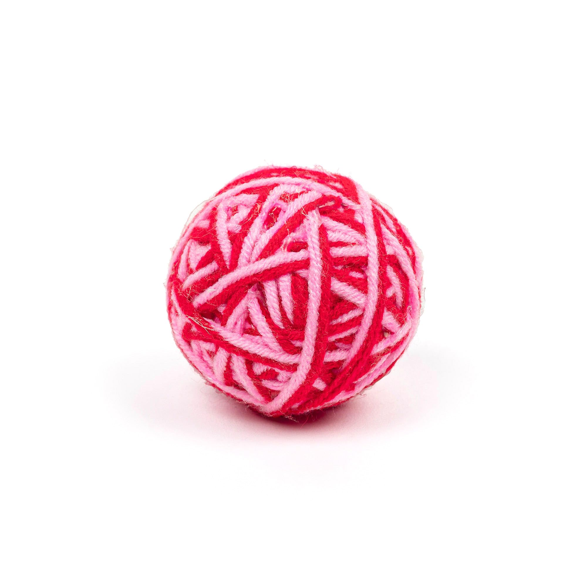 Tail Lovers Co. Knotty Rattle Ball Interactive Toy for Cats - Red & Pink-image-20
