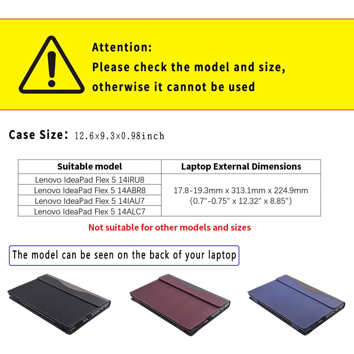 Custodia per laptop 2023 per Lenovo IdeaPad Flex 5 14ALC7 14IAU7 14IRU8 14ABR8 14ABR8 custodia protettiva 2 in 1 in pelle PU con portapenne e foro per la dissipazione del calore (grigio scuro)