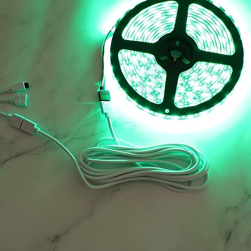 Miniatura 5 de SUPERNIGHT Paquete de 2 cables de extensión LED RGB de 3M de 9.9 pies, 4 pines, cables de puente sin soldadura con 4 conectores LED macho para tira