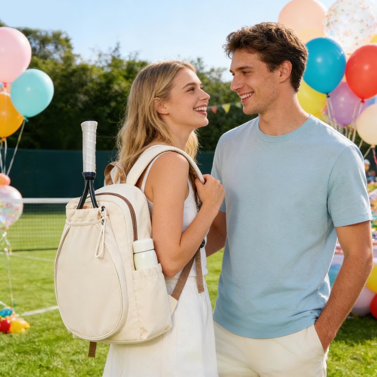 Pickleball-Paddel-Tasche, für Schläger, Fitness-Rucksack, 18-Zoll-Sportrucksack mit Schuhfach, wasserdichte Tasche, Sporttasche mit verstellbaren Trägern, Reise-Basketball-Fußball-Badminton-Aufbewahru