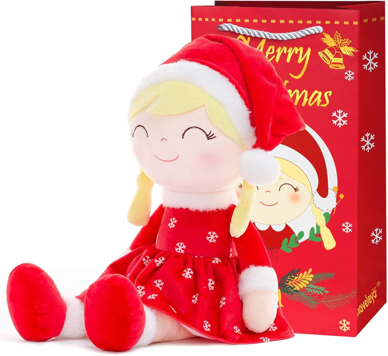 Gloveleya Christmas Dolls Baby Girl Gifts Soft Plush Santa