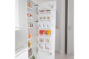 Smart Design Over-the-Door Organizer for Coat Closet Storage, Bedroom, Pantry, Playroom