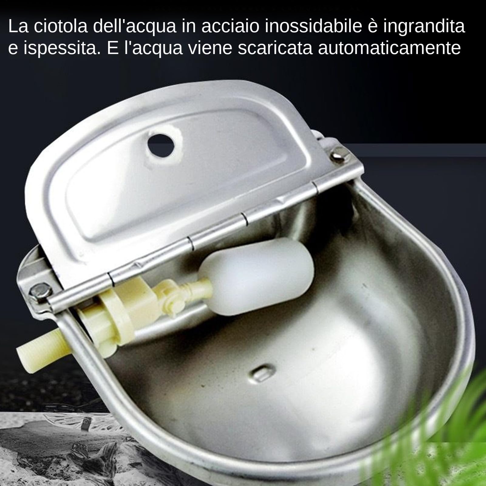 Abbeveratoi Automatici Per Bovini Ciotole Per Alimentazione In Acciaio | Design Con Valvola a Galleggiante Preciso Per Animali Da Cortile E Allevamenti