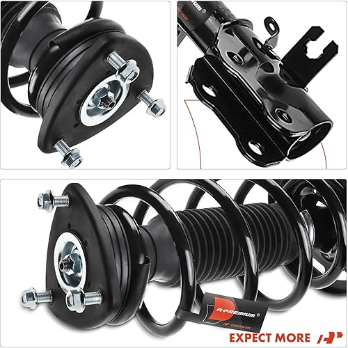 Miniatura 7 de A-Premium Par delantero (2) conjunto completo de resorte y resorte helicoidal compatible con Mazda CX-5 2013 2014 2015 2016, FWD, lado del conductor