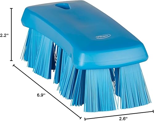 Miniatura 20 de Vikan 38913 UST - Cepillo de mano (6.9"), rígido, color azul