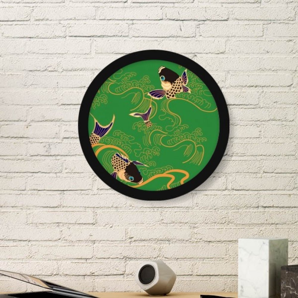 Sticker mural poisson jaune style japonais une deco zen pour votre chambre