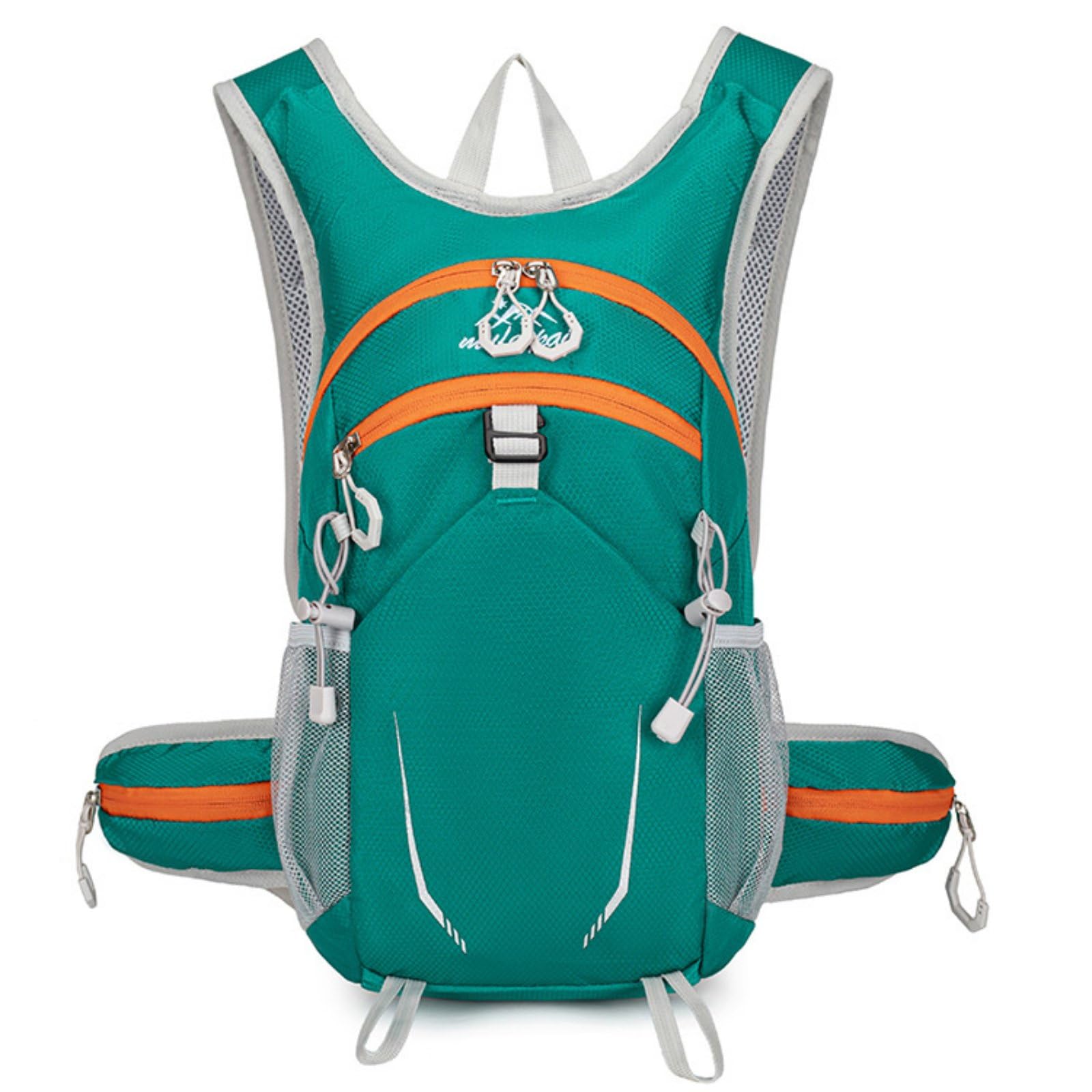 Breathable Mesh Back Small Hiking Backpack Large Capacity Cycling Daypack Close-Fitting Design Lightweight Running Backpack, Green-image-43