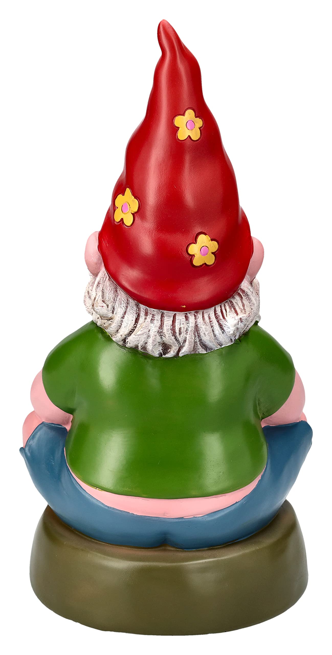 Pacific Giftware Gartenzwerg Figur - Hippie beim Meditieren 28 cm | Garten Zwerg Statue lustig witzig