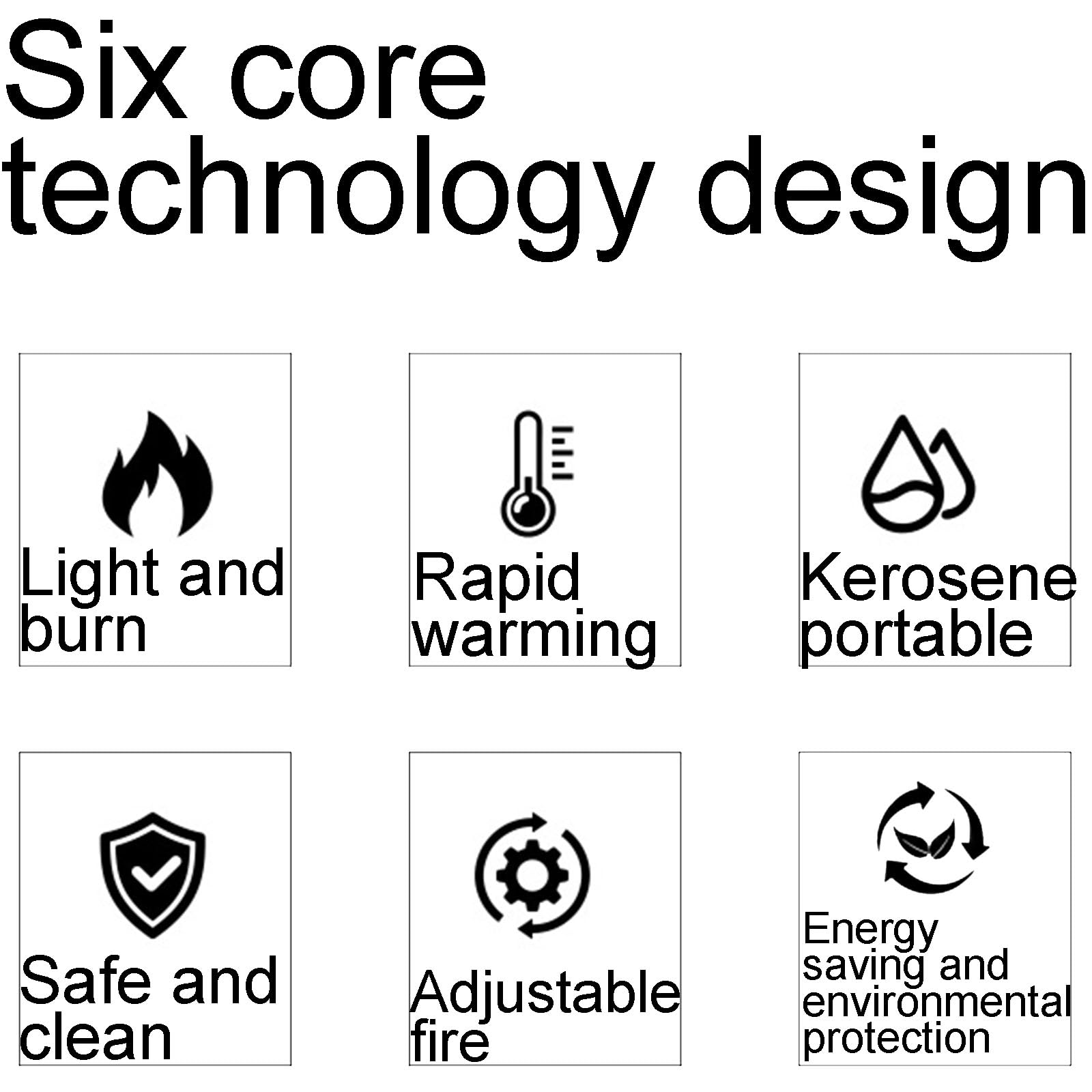 Riscaldatore multifunzionale, ad alta efficienza e risparmio energetico, riscaldamento istantaneo, uso interno ed esterno, potenza di lunga durata, adatto per barbecue di casa e campeggio