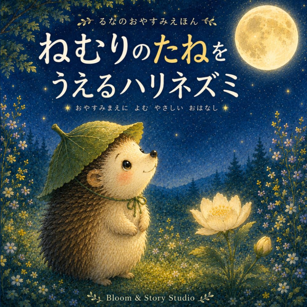 ねむりのたねをうえるハリネズミ (るなのおやすみえほん)