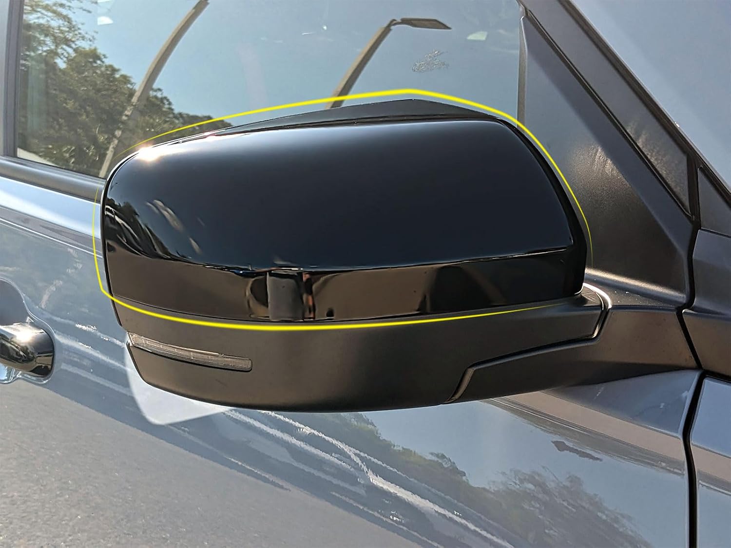Side View Mirror Cover Compatible With Honda New Pilot 2023 2024 2025 2026 Rearview Mirrors Trim Exterior Car Accessories ABS 2PCS(Glossy Black Style)