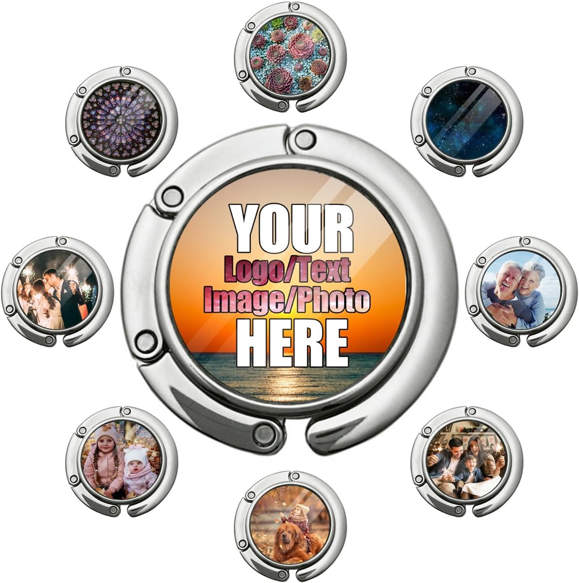 VYXARNA Personalized Purse Hanger Purse Hook for Table