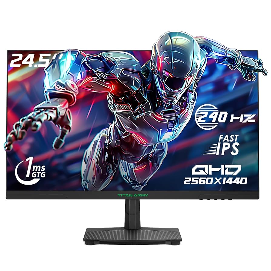 Amazon.com: TITAN ARMY Monitor de juegos de 24.5 pulgadas