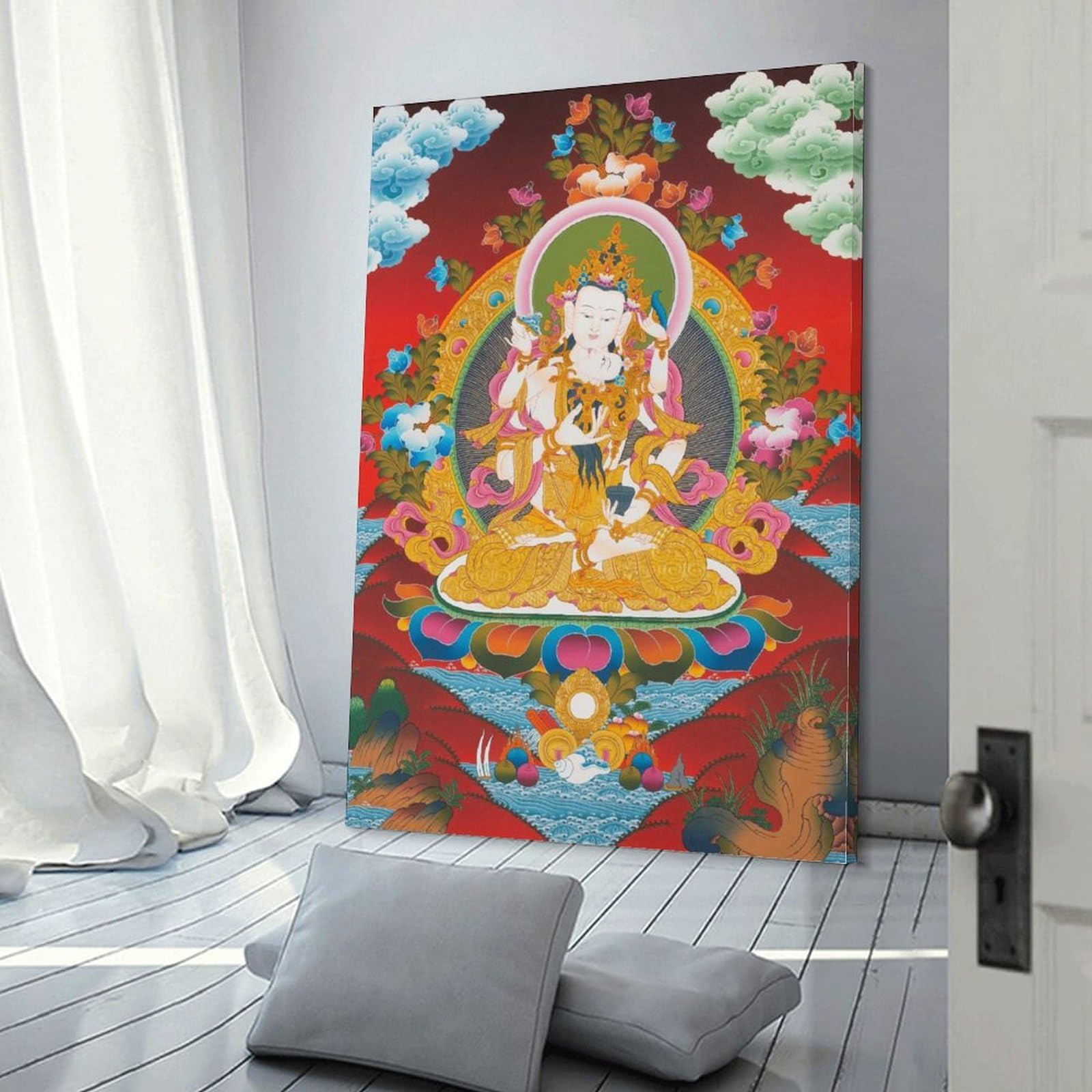 Amazon.com: Vajrasattva Yab Yum Thangka Poster Posters Art Print