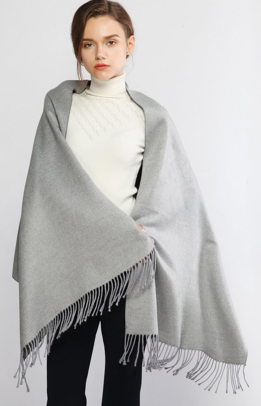 RIIQIICHY Pashmina Shawls and Wraps for Evening Dresses Scarfs for Women Fall Winter Travel Blanket Scarf Large Warm Scarves - Image 2