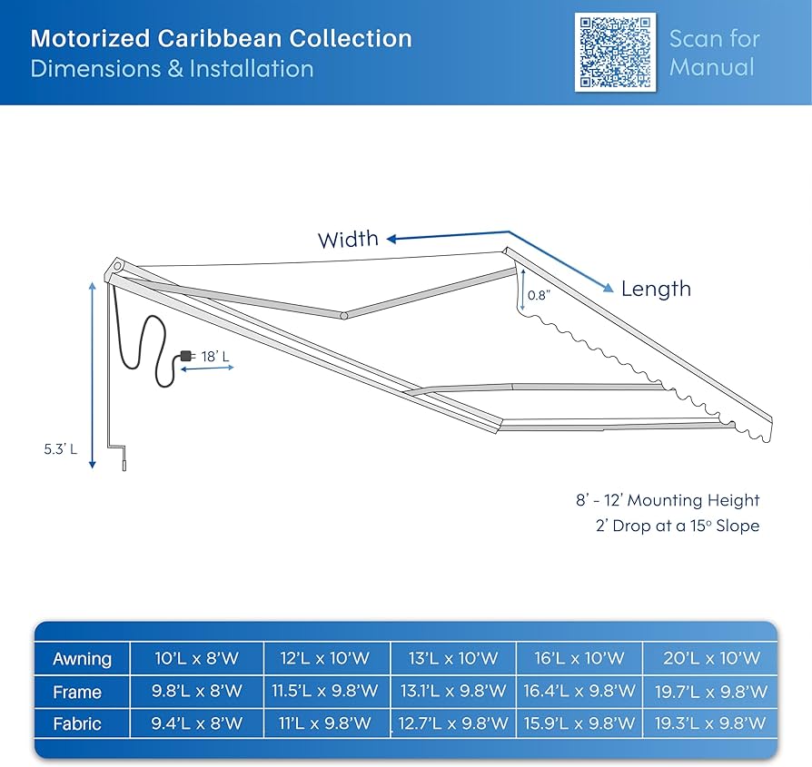 Amazon.com : Aleko 20x10 feet Caribbean Style Electric Black Frame