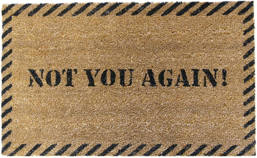 RubberCal "Not You Again Mat, 18 x 30Inch