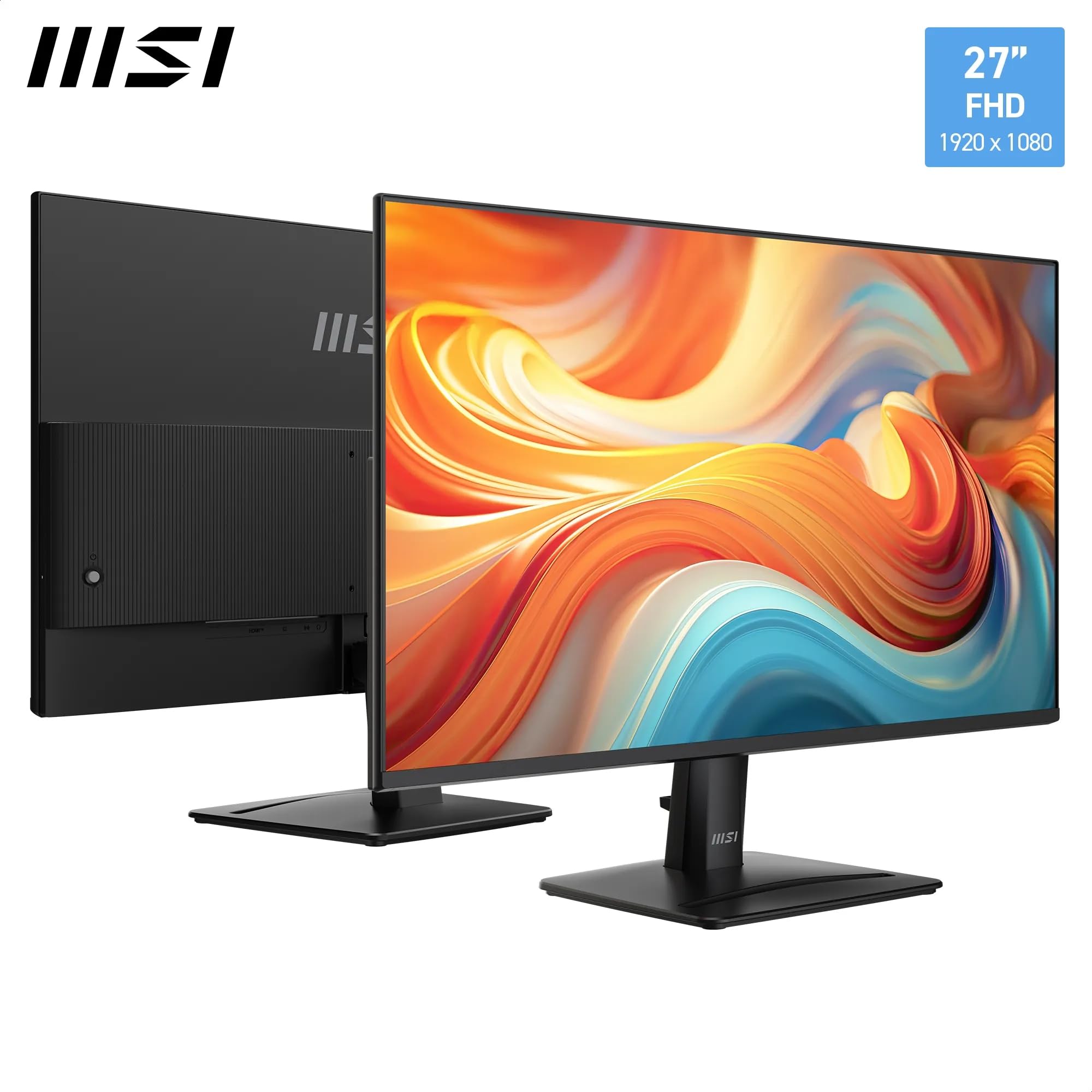 MSI Pro MP275A E14L Écran Professionnel 27" FHD | Dalle IPS 1920x1080, 144 Hz, 1ms, compatible VESA, HDMI, AMD FreeSync™
