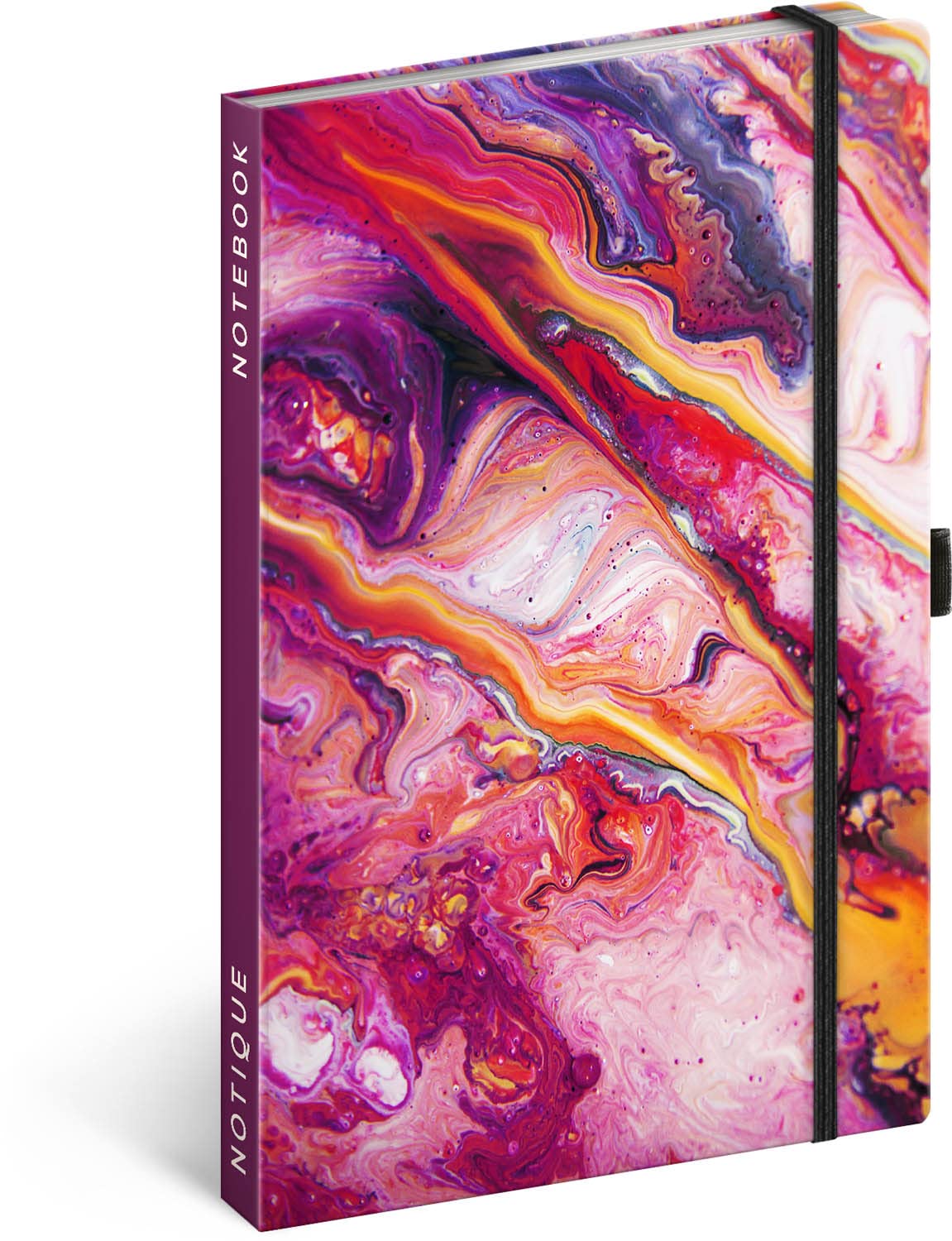 Taccuino Rigido A5 Con Elastico - Design Katsushika Hokusai, 172 Pagine - Foto 4