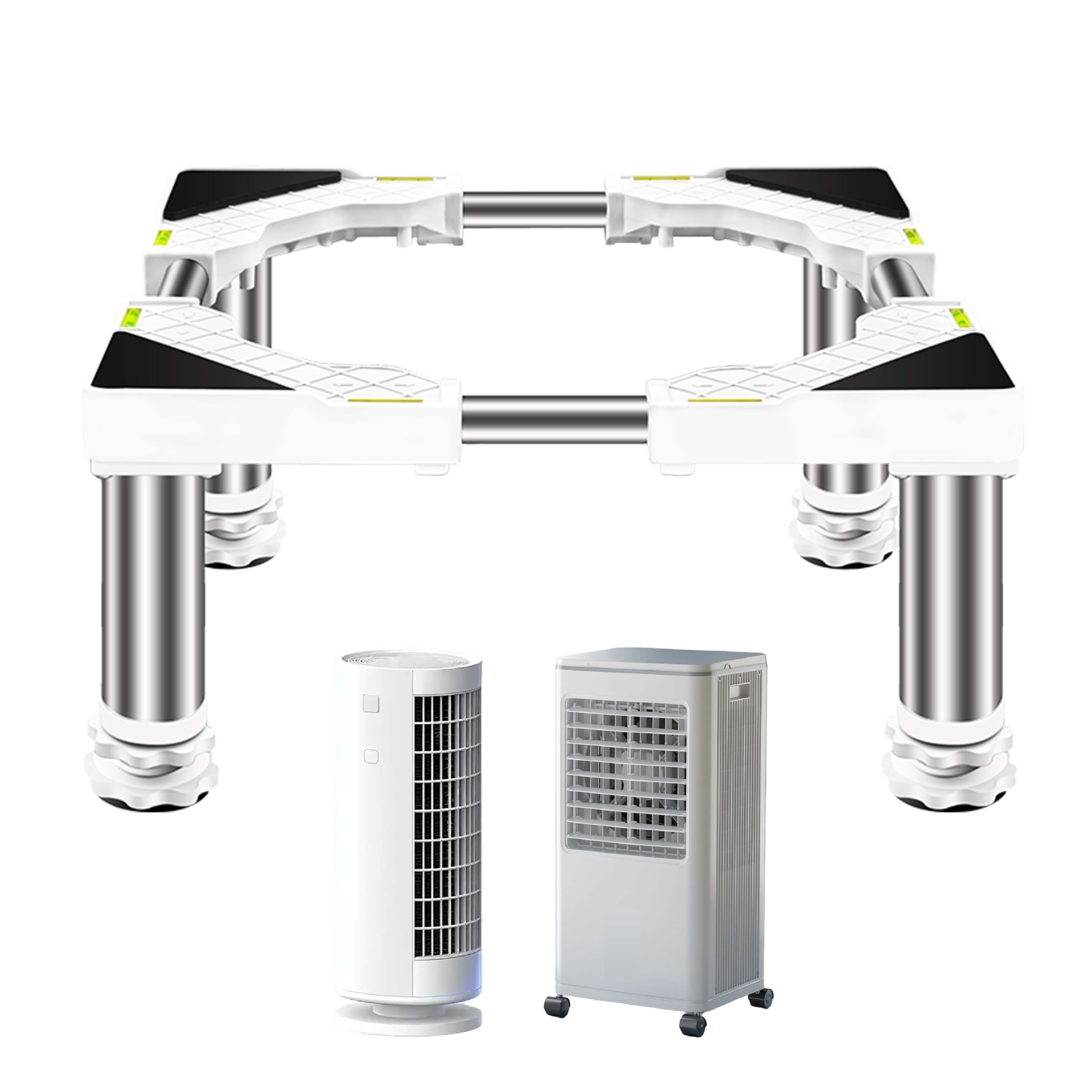 Klimaanlage Untergestell 15cm Höhe Wohnzimmer – Laminat Bodenschutz druckverteilend ohne Bohren platzsparend leicht höhenverstellbar Anti-Vibration leise für Eismaschine Luftkühler