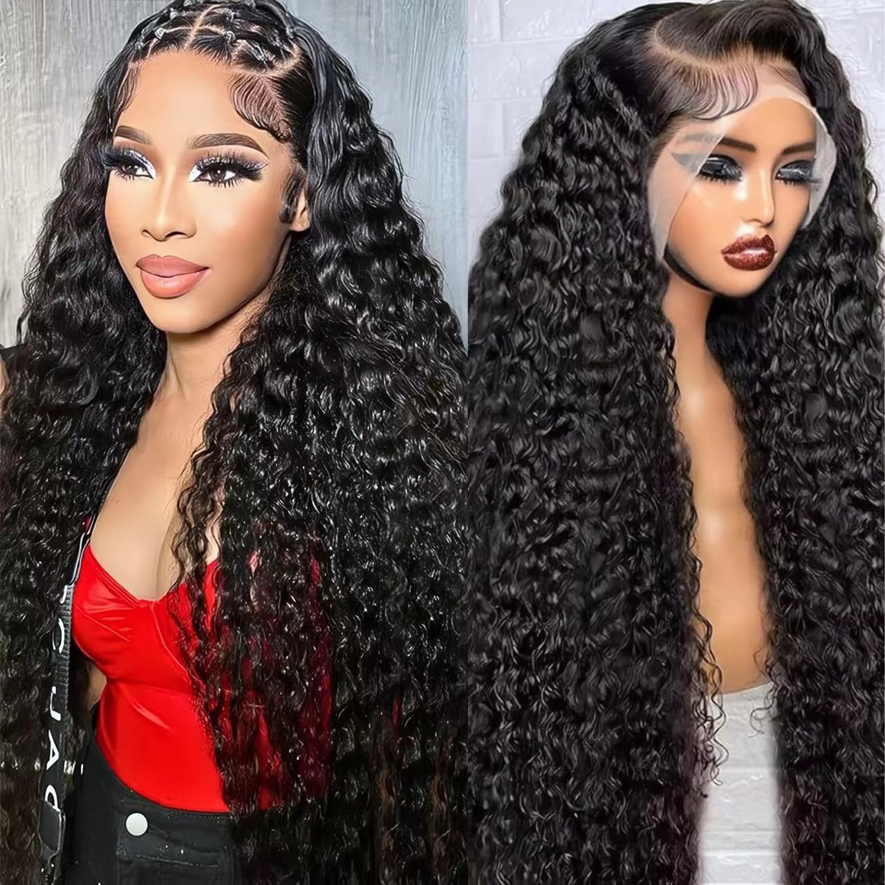 Amazon.com : tsiyu 24 Inch 13x6 Full Lace Front Wigs Human  display picture 1