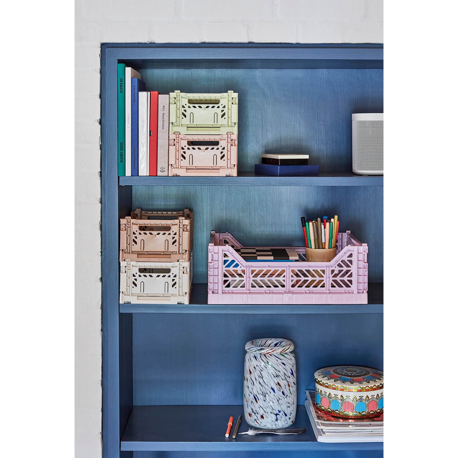 Amazon.com: HAY Colour Crate M Transport Box, Nude, Height: 14.5