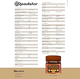 Roadstar HRA-1500UEMP Vintage FM/MW Portable CD Radio CD MP3 Player USB Recording Stereo Remote Control Headphone Jack Wood - 3