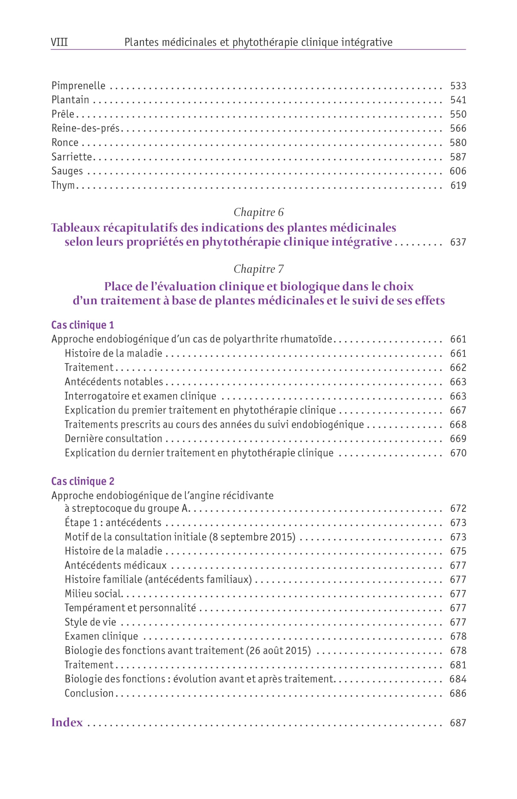 Plantes médicinales (Tome 1): Phytothérapie clinique intégrative et médecine endobiogénique