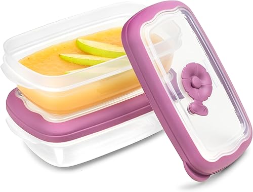 Tribello Recipientes pequeños de almacenamiento de alimentos para microondas de 8 onzas con tapas, recipiente de almacenamiento de plásticosobre la