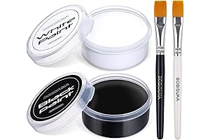 BOBISUKA Blank in the Dark Black + White Oil Face Body Paint...
