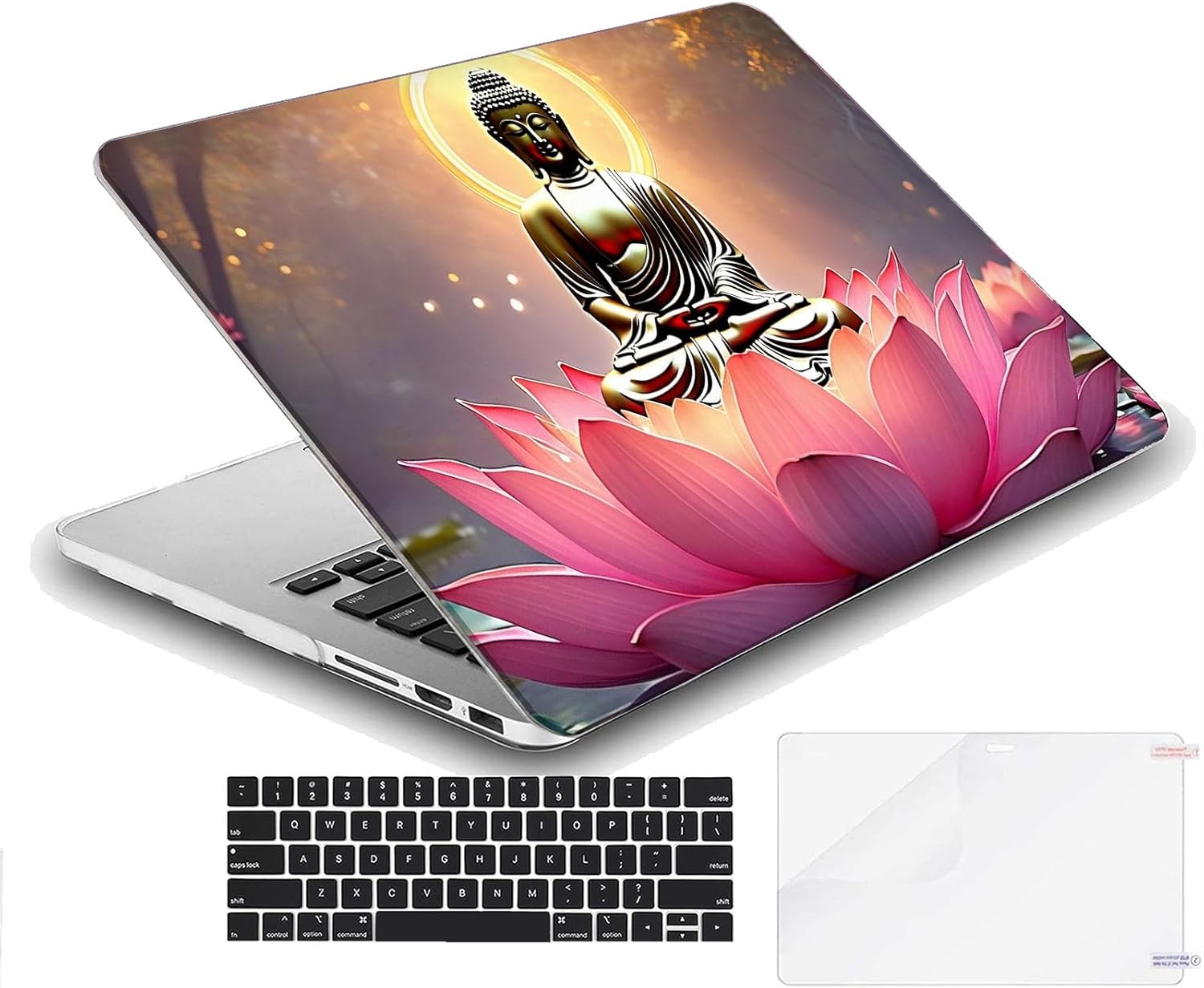 Compatible with MacBook Neo 13-inch, Hard Shell Case with Keyboard Cover and Screen Protector (A3404 A18 Pro chip, 2026 Release) - Buddha MC23185