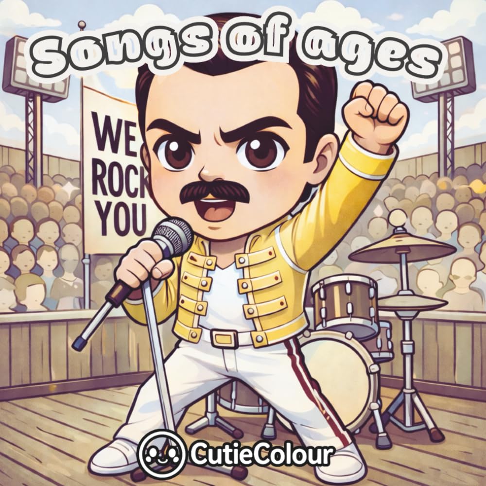 Songs of Ages: 90+ Cozy Chibi Images for Teens and Adults Featuring Favorite Songs Through the Ages