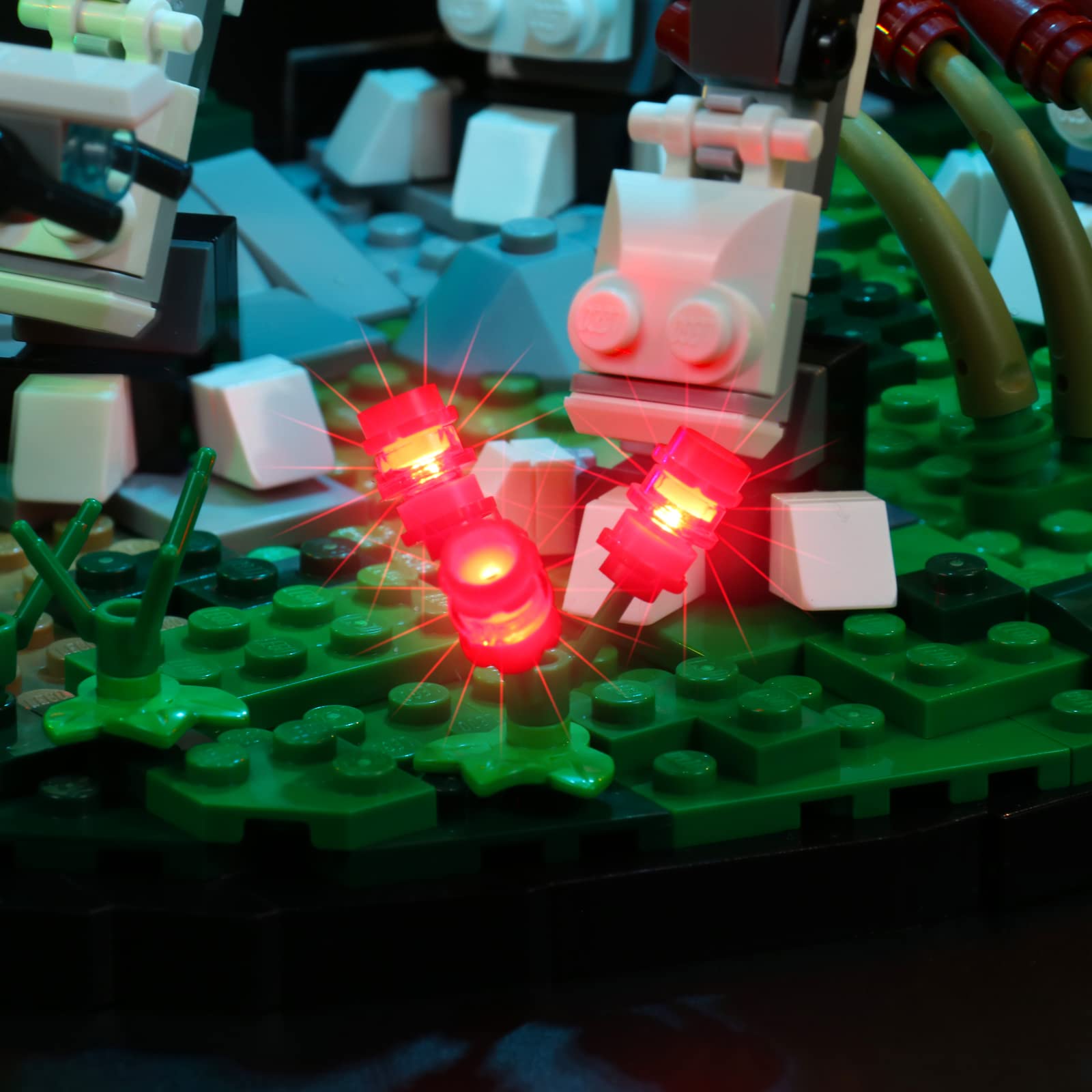 BrickBling Kit di illuminazione LED compatibile con Lego Horizon Forbidden West, telecomando decorativo, compatibile con 76989 Tallneck Horizon Zero Dawn