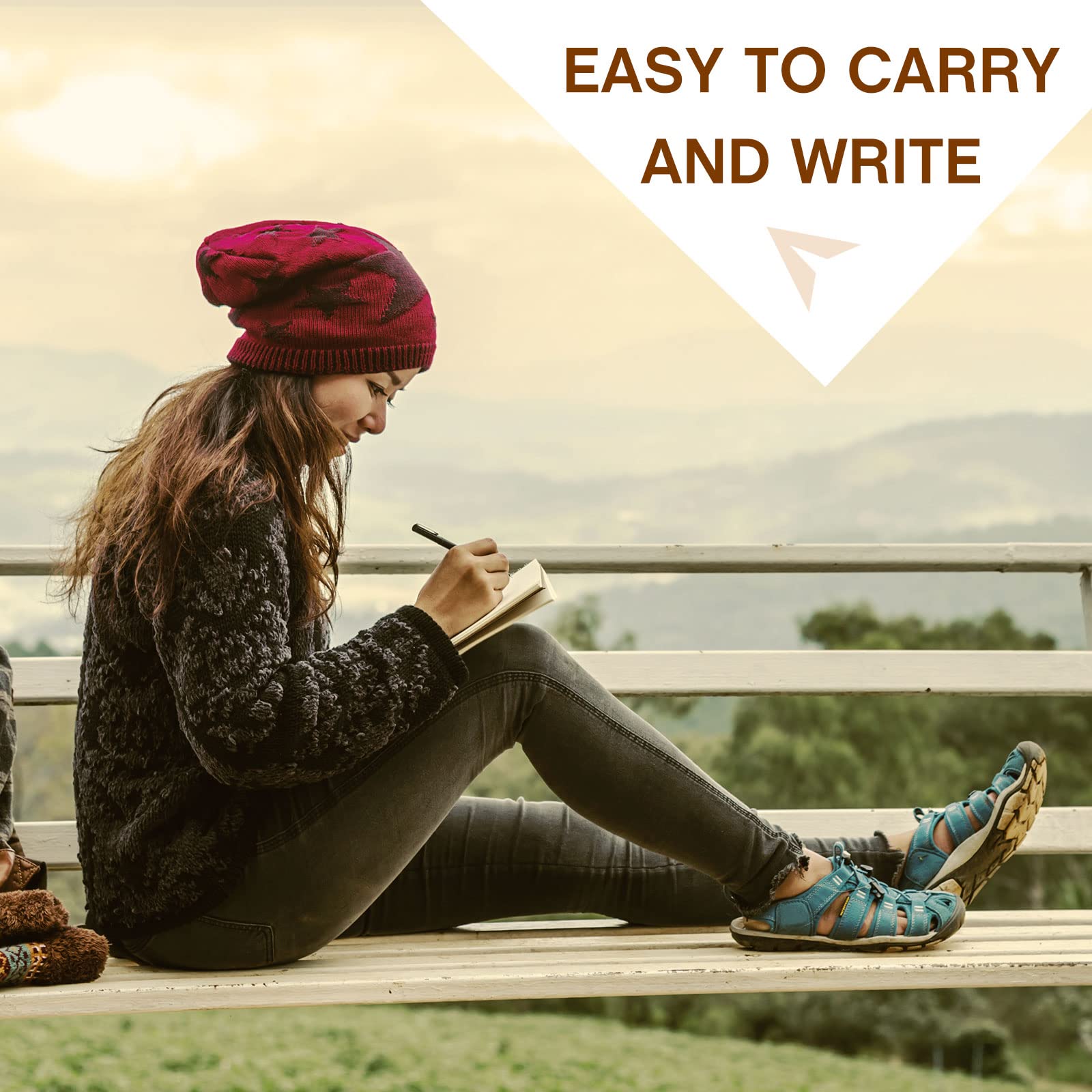 Lot de 4 carnets de notes rechargeables en cuir de 12,9 x 19,8 cm - Pour homme et femme - 80 feuilles/160 pages