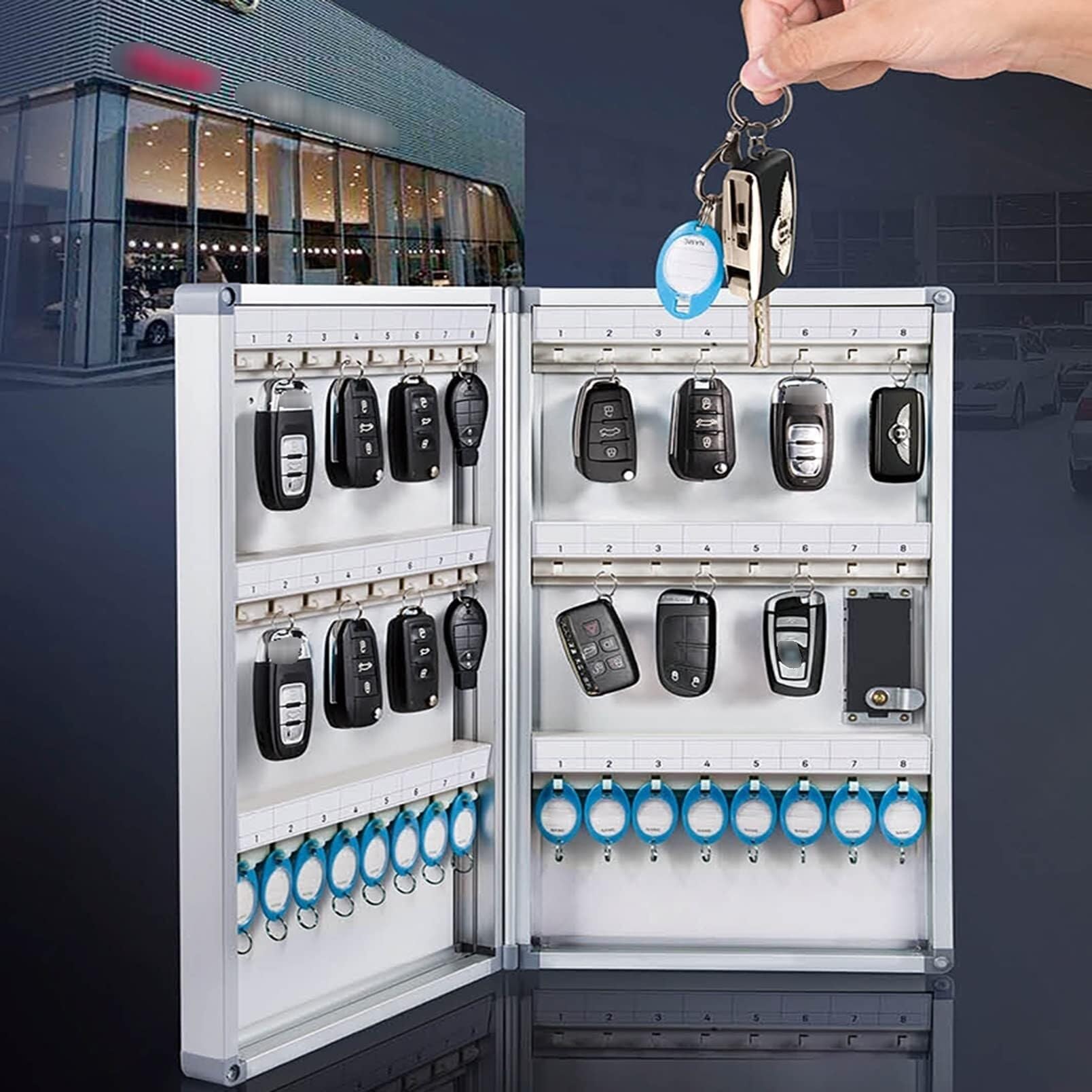 Caja fuerte de aleación de aluminio con cerradura de contraseña, ideal para hormigas inmobiliarias y seguridad mejorada del hogar