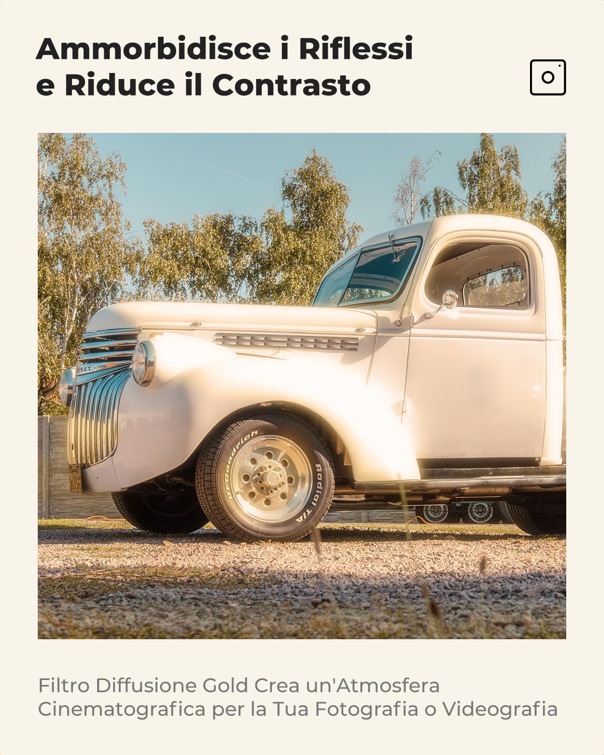 K&F CONCEPT Nano-Xcel 49mm Filtro Gold-Mist, Filtro Diffusore Dorato in Vetro Ottico con Effetto Tonalità Calda per Immagini e Video con 28 Strati Rivestimento Nano