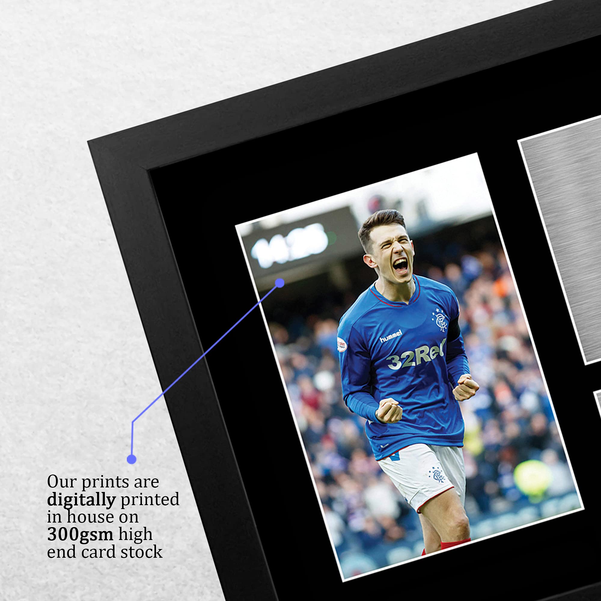 HWC Trading FR A4 Ryan Jack Rangers Gifts Printed Signed Autograph Picture for Football Fans and Supporters - A4 Framed - Image 4